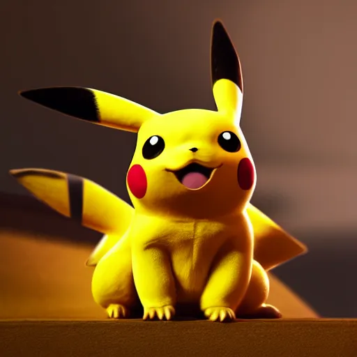 Prompt: photography of a realistic pikachu animal, 8 k, cinematic lighting, natural background, trending on artstation, pokemon
