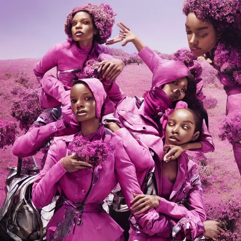 Image similar to portrait fragrance advertising campaign by richard mosse