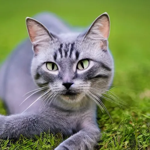Prompt: First human cat hybrid, circa 2020, photography from nature magazine