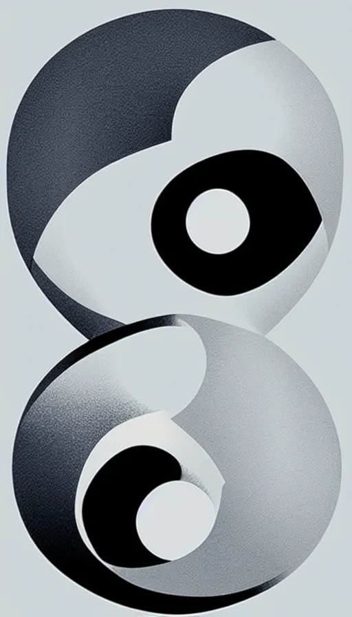 Image similar to Abstract representation of ying Yang concept, by Disney Concept Artists