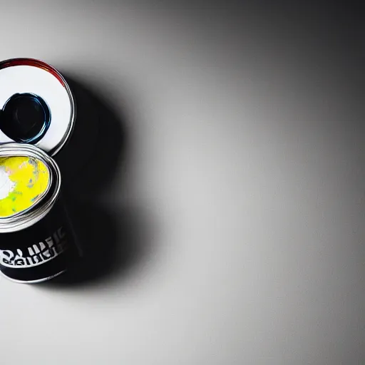 Image similar to can of paint, modern, minimal, professional photography, studio lighting