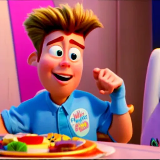 Image similar to yung gravy in a pixar movie