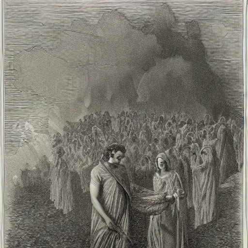 Image similar to gustave dore etching