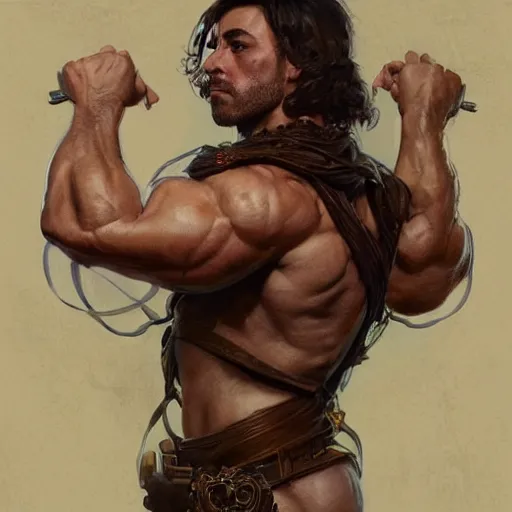 Prompt: muscular Joe Rogan , fantasy, intricate, elegant, highly detailed, digital painting, artstation, concept art, smooth, sharp focus, illustration, art by artgerm and greg rutkowski and alphonse mucha