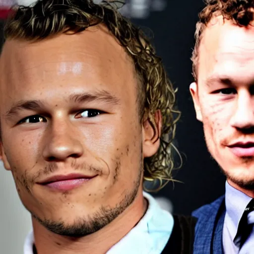 Prompt: heath ledger at 4 3 years old