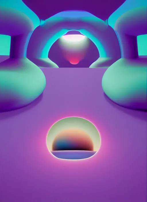 Image similar to void by shusei nagaoka, kaws, david rudnick, 3 d, octane, vray, pastell colours, cell shaded, 8 k