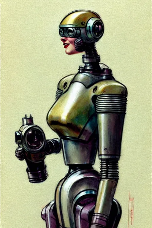 Image similar to ( ( ( ( ( 1 9 5 0 s retro future robot android woman. muted colors. ) ) ) ) ) by jean - baptiste monge!!!!!!!!!!!!!!!!!!!!!!!!!!!!!!
