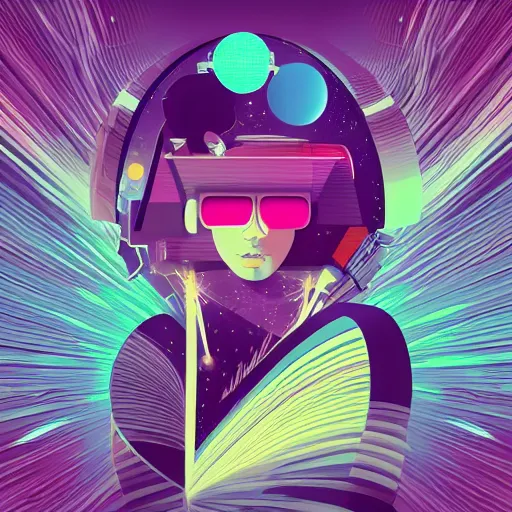 Image similar to futuristic beautiful album cover design by pi - slices and kidmograph, beautiful digital illustration