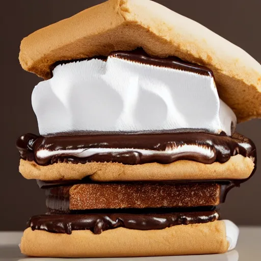 Prompt: a smore, photorealistic, gooey, food photography