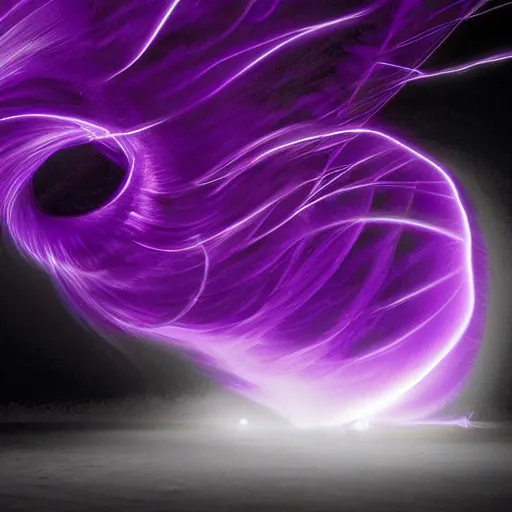 Image similar to photo of a purple tornado, digital art, beautiful dramatic lighting