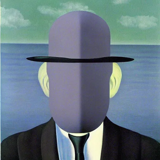 Prompt: Twitter as Monster by René Magritte