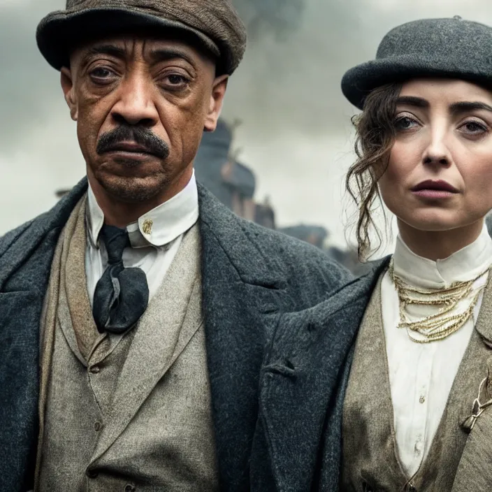 Image similar to Ana de Armas played by Giancarlo esposito in peaky blinders, 4k,