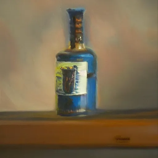 Prompt: oild painting of the secret elixer in its secret hiding spot