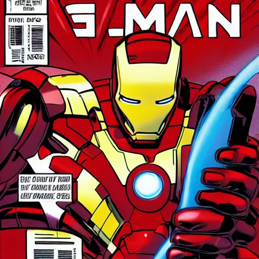 Image similar to Elon musk as iron man, marvel comics