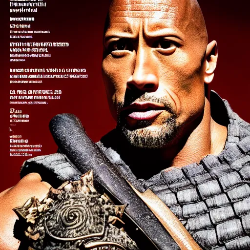 Prompt: closeup portrait of Dwayne Johnson as samurai , photograph, natural light, sharp, detailed face, magazine, press, photo, Steve McCurry, David Lazar, Canon, Nikon, focus