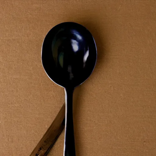 Image similar to a spoon wearing a dress