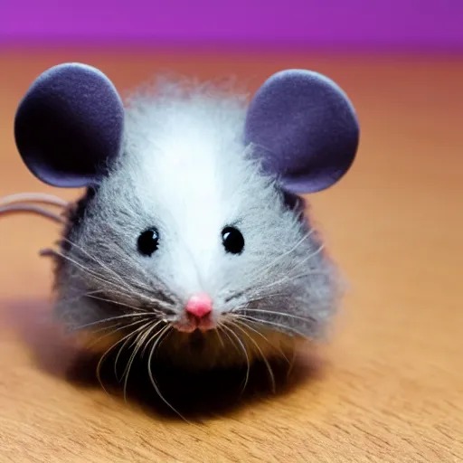 Image similar to real fluffal mouse in scary photo, 8 k, realsitic