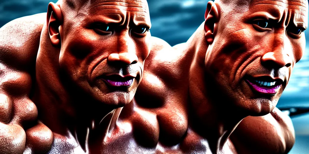 Prompt: dwayne the rock johnson if he never ever worked out or went to the gym, art by yiosgs ghdsjkhg, high detailed, super high resolution, realistic, concept art, artistic, octane render, masterpiece fine details