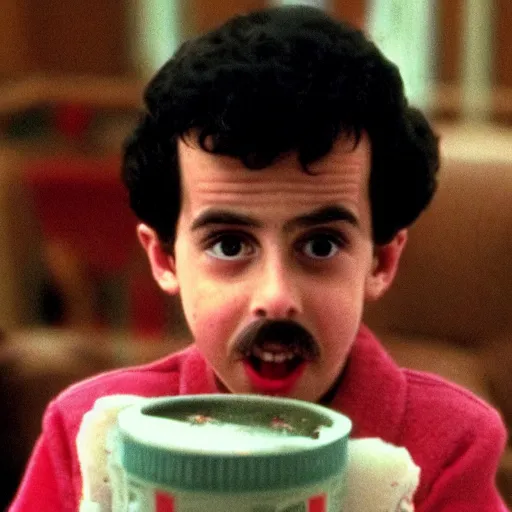 Prompt: borat as a child in home alone movie