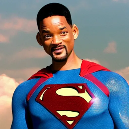 Prompt: will smith as superman