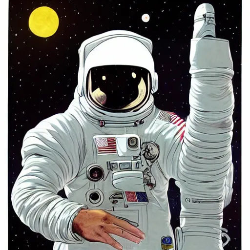 Image similar to an astronaut by king jung gi