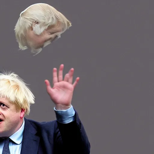 Image similar to Boris Johnson as the Pope, high quality photograph