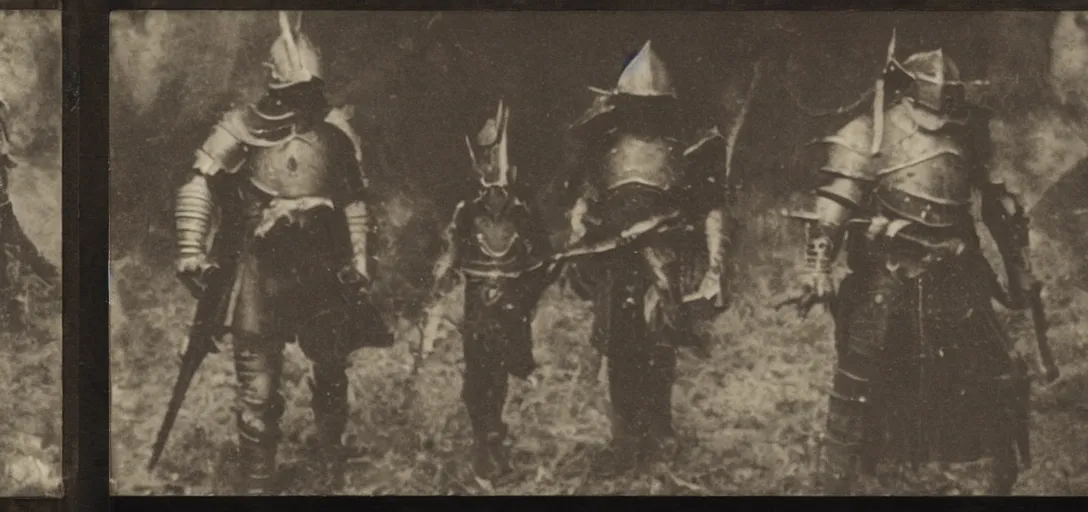 Image similar to dark souls 1910 poloroid photograph