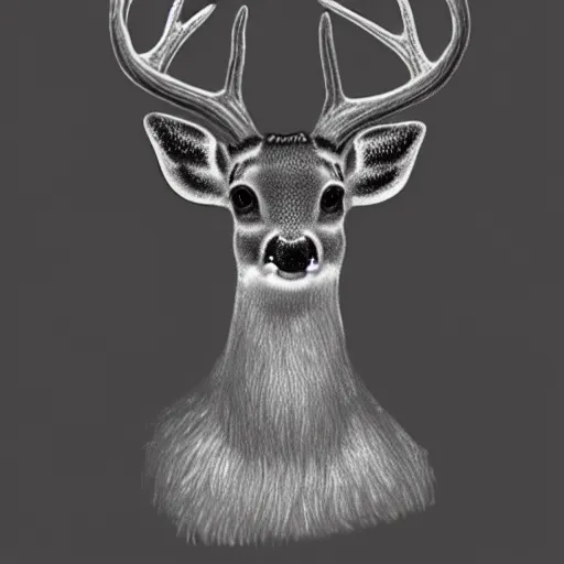 Prompt: small deer concept art