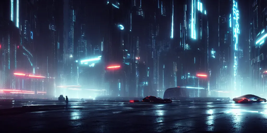 Image similar to a wide angle view of a steamy technopunk city, in the style of tron legacy, concept art, desaturated, cinematic, film noir, ominous, darksynth, illuminated lines, outrun, misty, octane render, by zack snyder and jeremy mann, 8 k