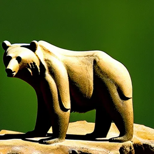 Prompt: bear - totem, chauvet cave art