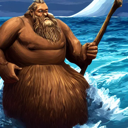 Image similar to 8 k digital art of sea giant