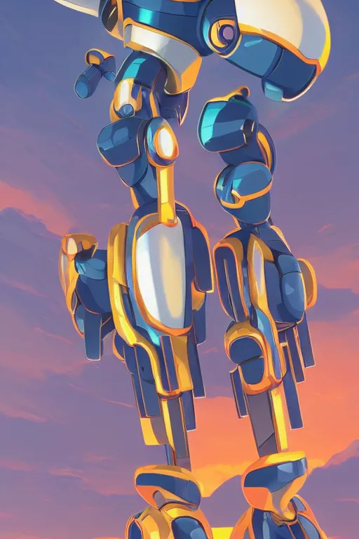 Image similar to metabots medabots medarotto medarot robot minimalist comics, behance hd by jesper ejsing, by rhads, makoto shinkai and lois van baarle, ilya kuvshinov, rossdraws global illumination ray tracing hdr radiating a glowing aura