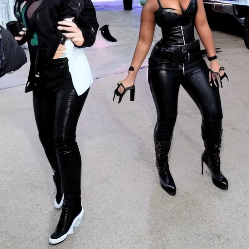 Image similar to Arianna Grande Jinelle Monae buddy cop movie directed by Michael Bay