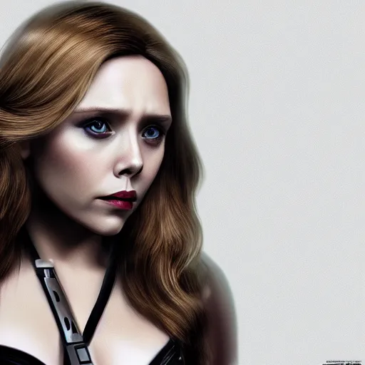 Prompt: Photorealistic art of Elizabeth Olsen as Black Widow, high definition, cinematic, realistic