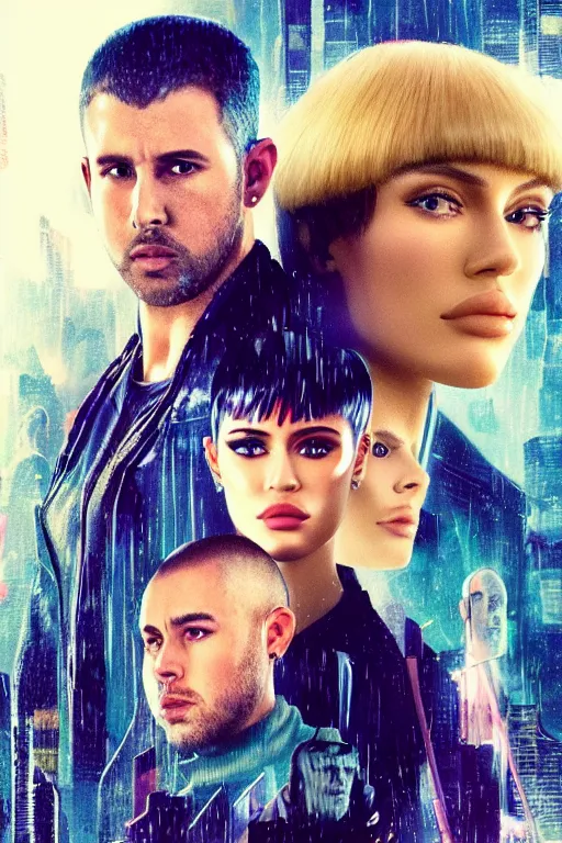 Prompt: Bladerunner 2049 still Kylie Jenner as Joi attractive HD still