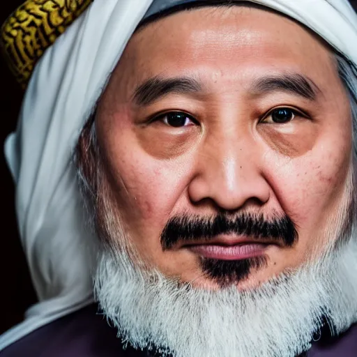 Prompt: 4 k portrait sony a 7 f 2. 8 of xi jinping as a muslim terrorist taliban leader