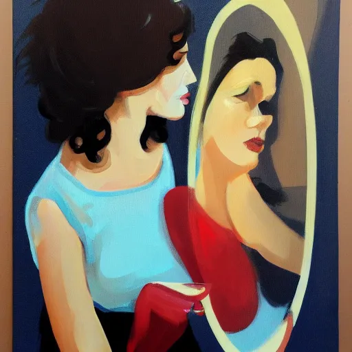 Image similar to hedgehog lady in the style of michael carson