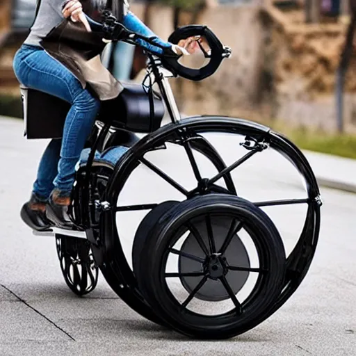 Image similar to One-wheel motorcycle from 2070