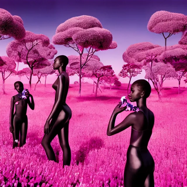 Image similar to fragrance advertising campaign by richard mosse