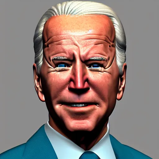 Image similar to 3 d model of joe biden