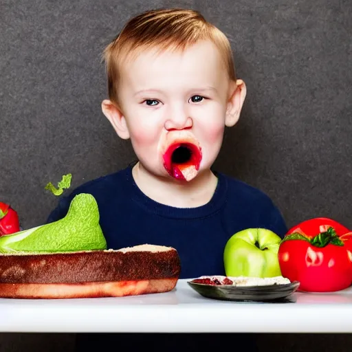 Image similar to ' i am not eating this!'professional photo