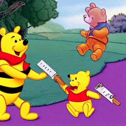 Prompt: Winnie the Pooh as the ruler of China