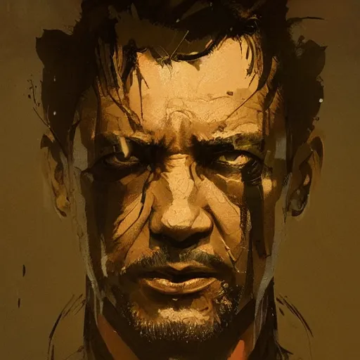 Image similar to portrait of war veteran, dramatic lighting, illustration by Greg rutkowski, yoji shinkawa, 4k, digital art, concept art, trending on artstation