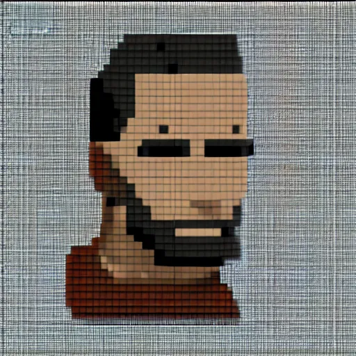 Giga chad pixel art