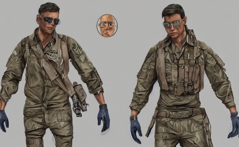 Image similar to clothes design of scientist soldier survivalist character gang, hyperrealistic, beautifully rendered