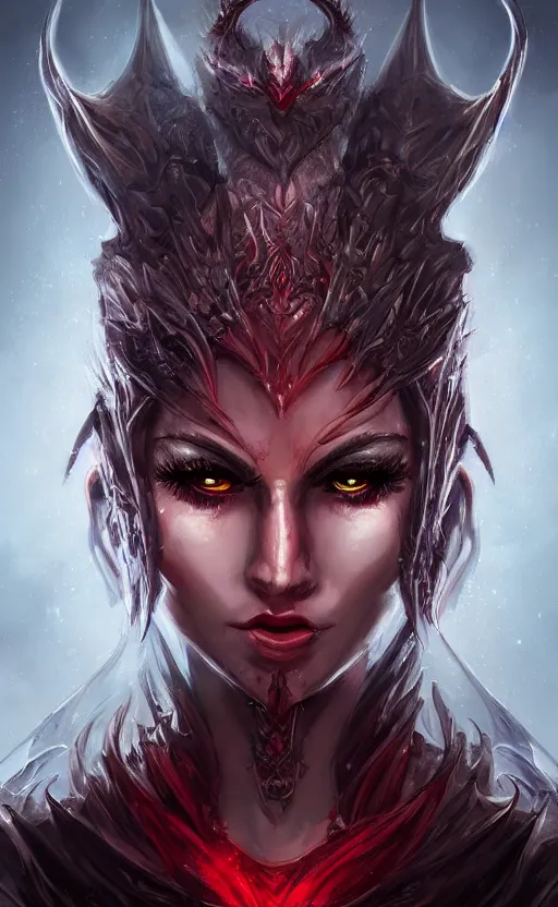 Image similar to face portrait of dragon kin woman, with pretty red ruby eyes, dynamic lighting, fantasy concept art, trending on art station, stunning visuals, creative, cinematic, ultra detailed