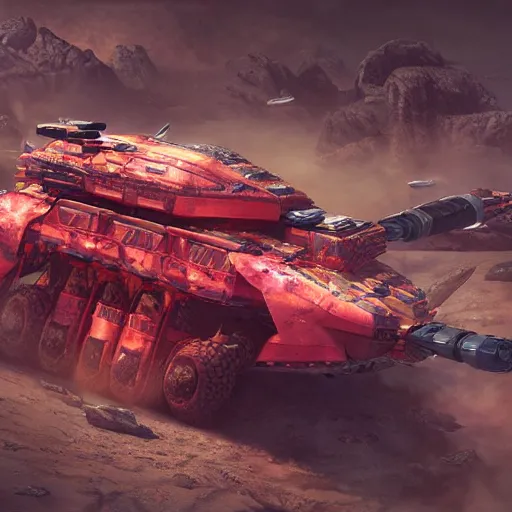 Prompt: Very very very very highly detailed sci-fi Watermelon military vehicle with epic weapons . Photorealistic Concept 3D digital art rendered in Highly Octane Render in style of Hiromasa Ogura Gost in the shell, epic dimensional light