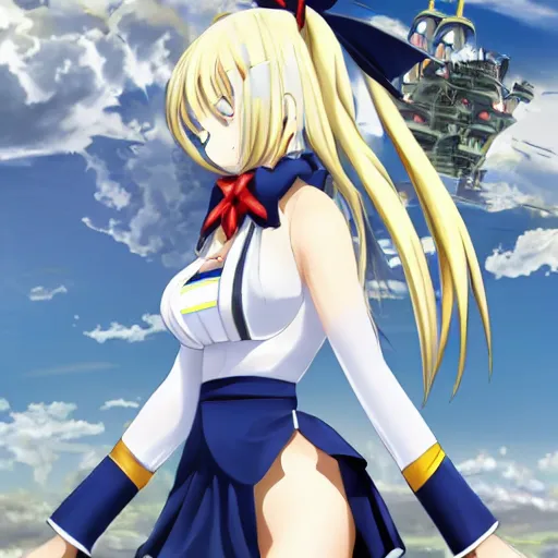 Prompt: beautiful and gorgeous shimakaze from the franchise kantai collection ( 2 0 1 7 )