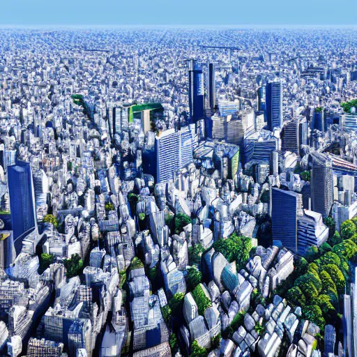 Image similar to a portrait of the city of tokyo photo - realistic 4 k