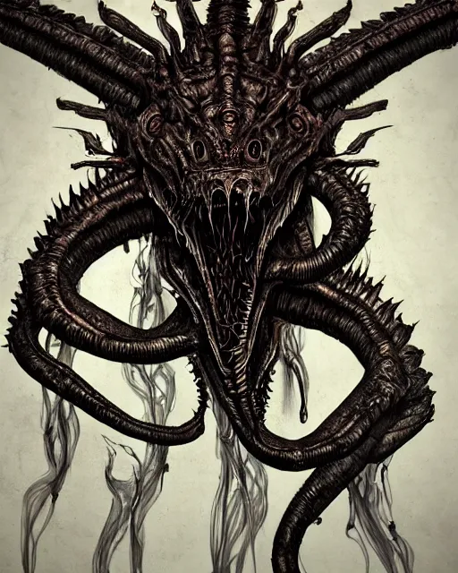 Image similar to zerg hydralisk portrait in giger style